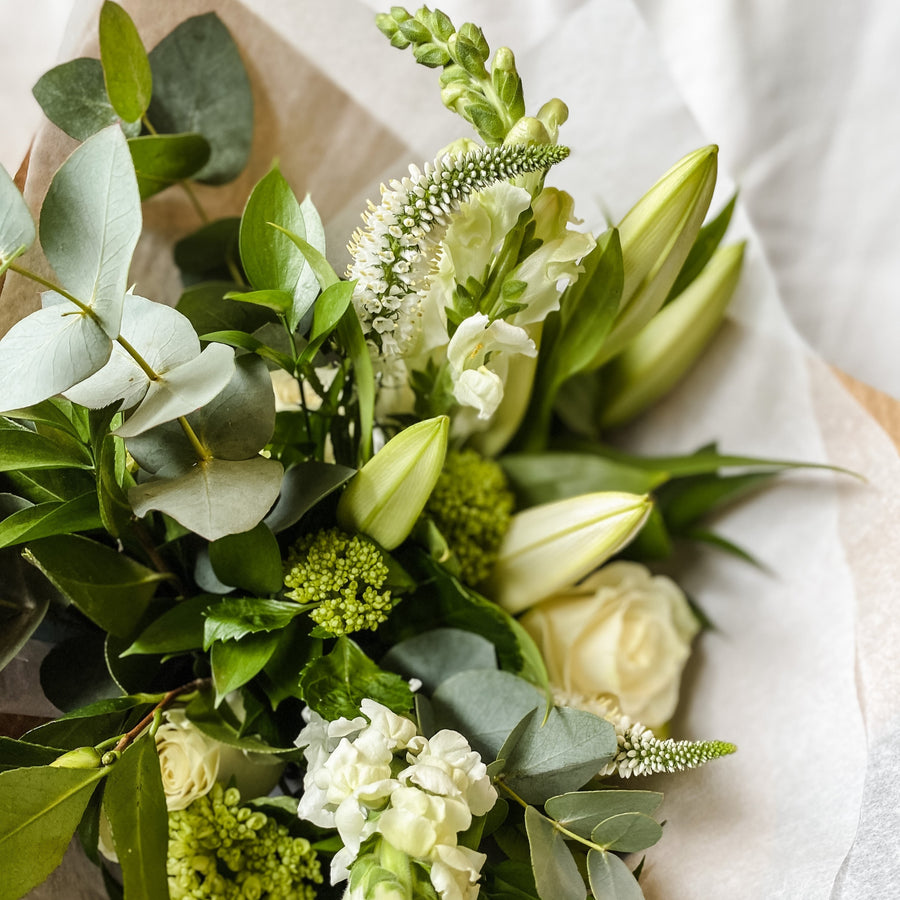 Classic Green & White Bouquet