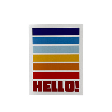 Hello Stripes Card